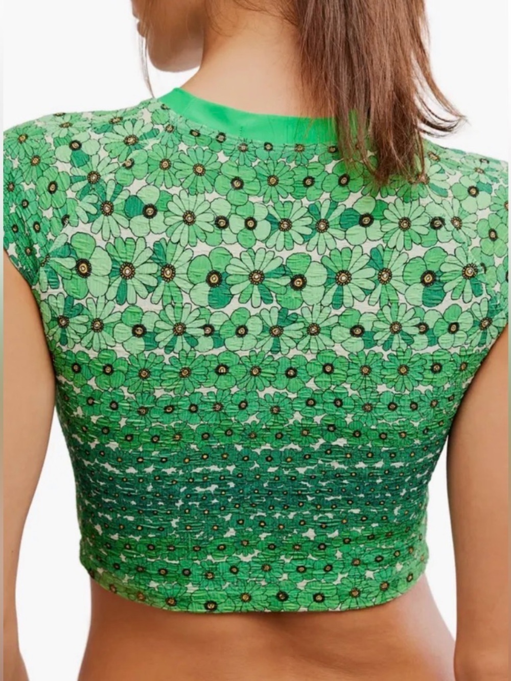 Free People Free Est Floral Bikini Set S Sonny Printed Tee Top Cheeky Bottoms - Picture 7 of 15